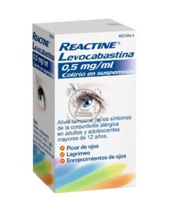 REACTINE LEVOCABASTINA 0.5 MG/ML COLIRIO 1 FRASC